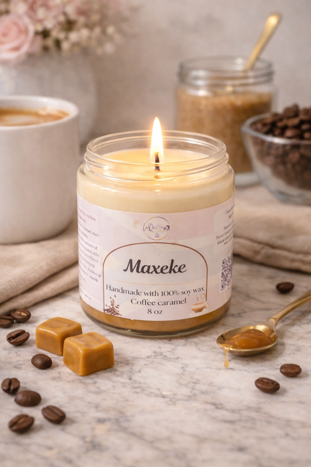 Maxeke | Coffee Caramel scented candles