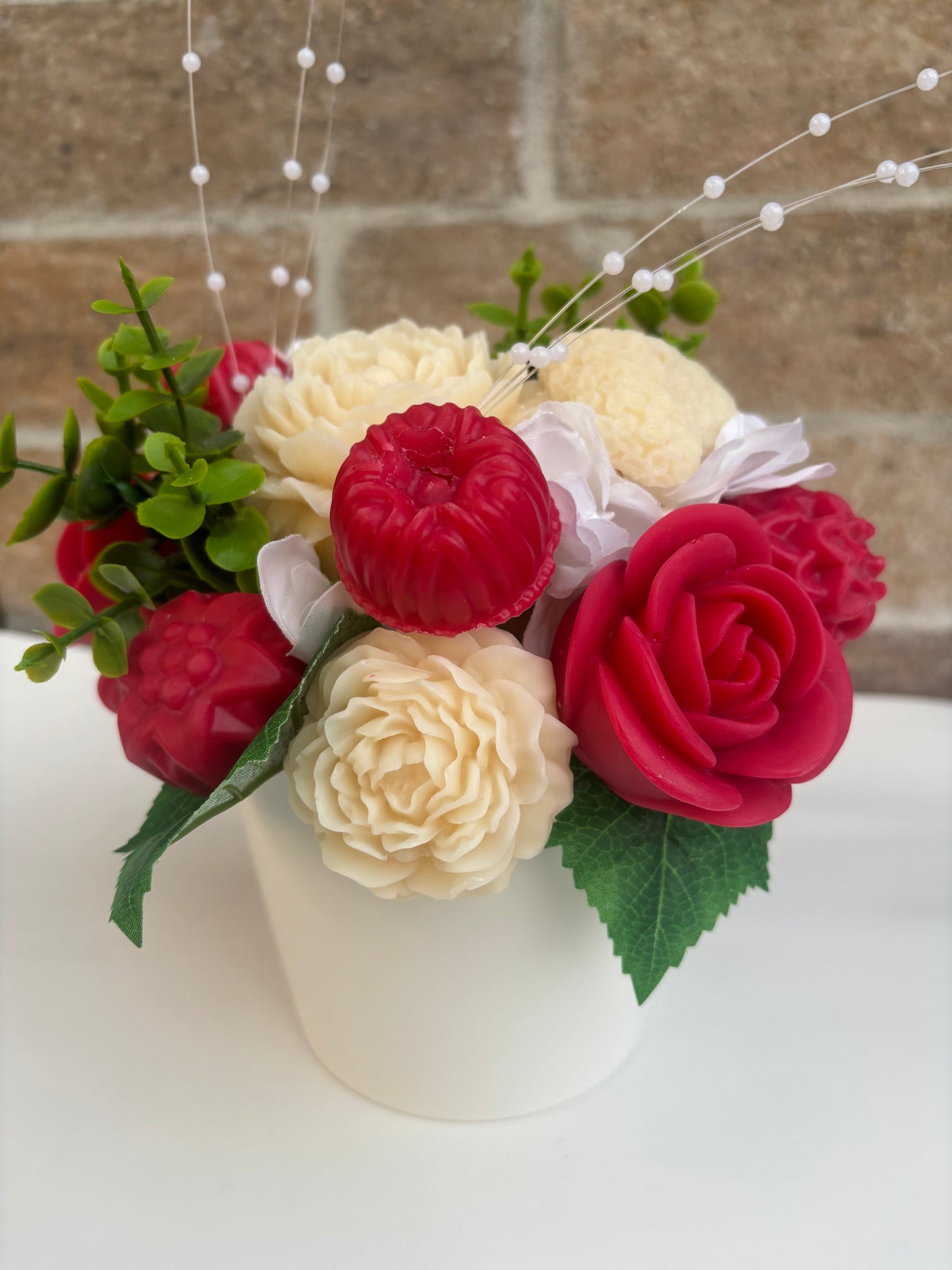 Floral Candle Bouquet – Handcrafted Candles for Weddings, Décor & Gifting
