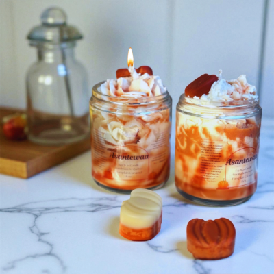 Asantewaa | Pumpkin Caramel scented candles
