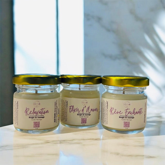 Coffret Découverte – Bougies de Massage