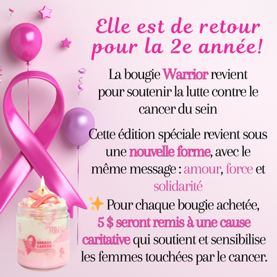 🕯️ Warrior Candle – A Flame of Strength, Awareness & Compassion