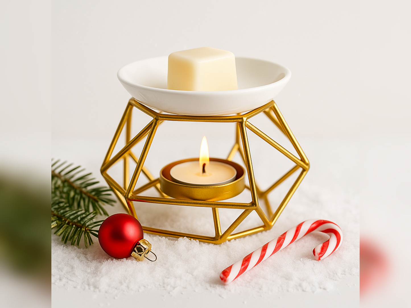 Golden Burner - Elegant Gold Wax Burner and Handmade Candle Melts
