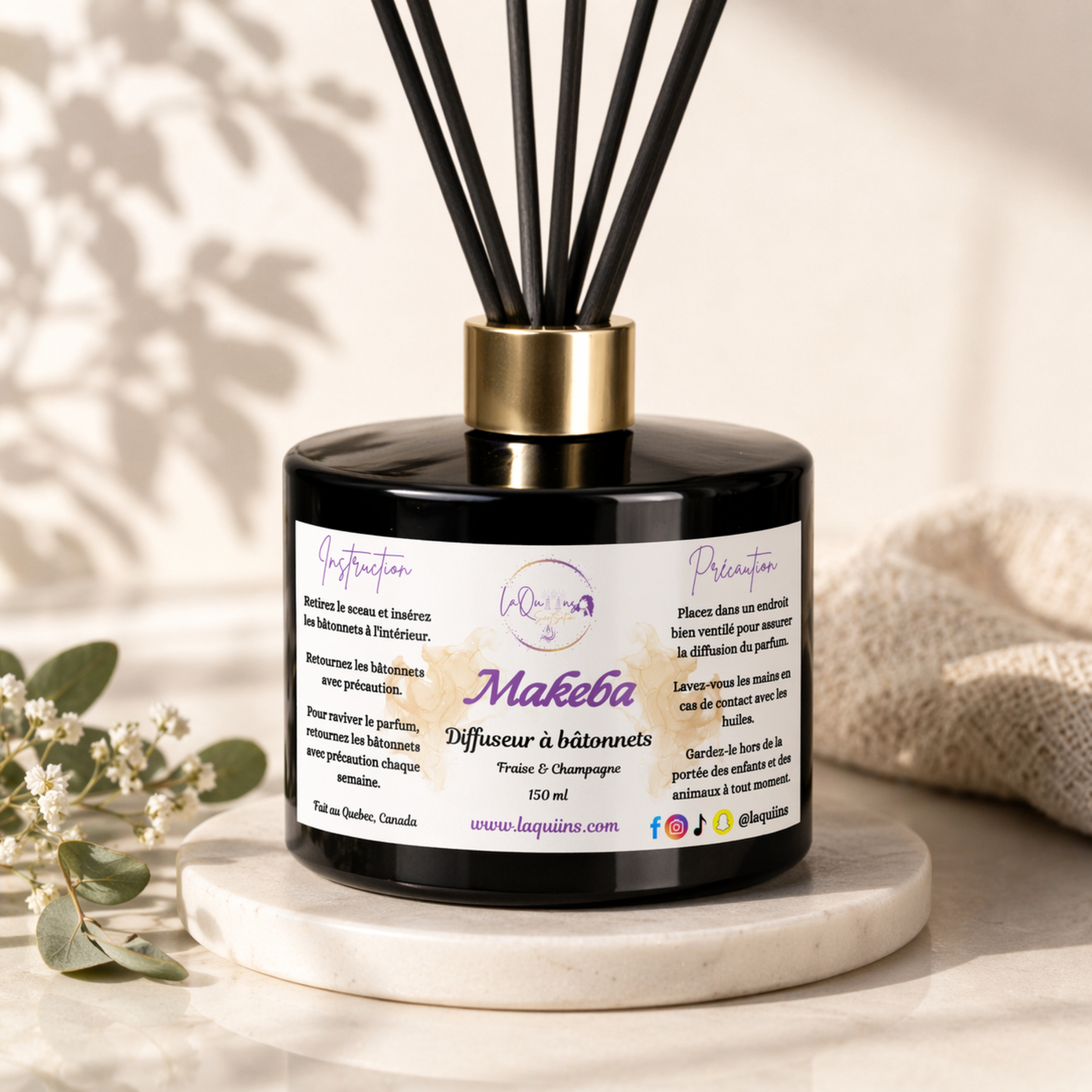 Reed Diffuser for Home Fragrance | Long-Lasting Flame-Free Scent