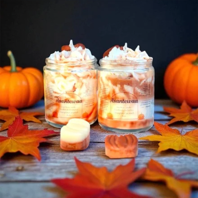 Asantewaa | Pumpkin Caramel scented candles