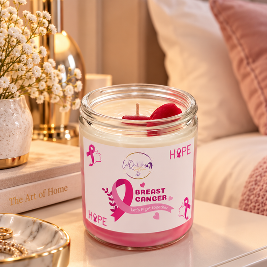WARRIOR Candle & Room Spray | Breast Cancer Awareness Collection