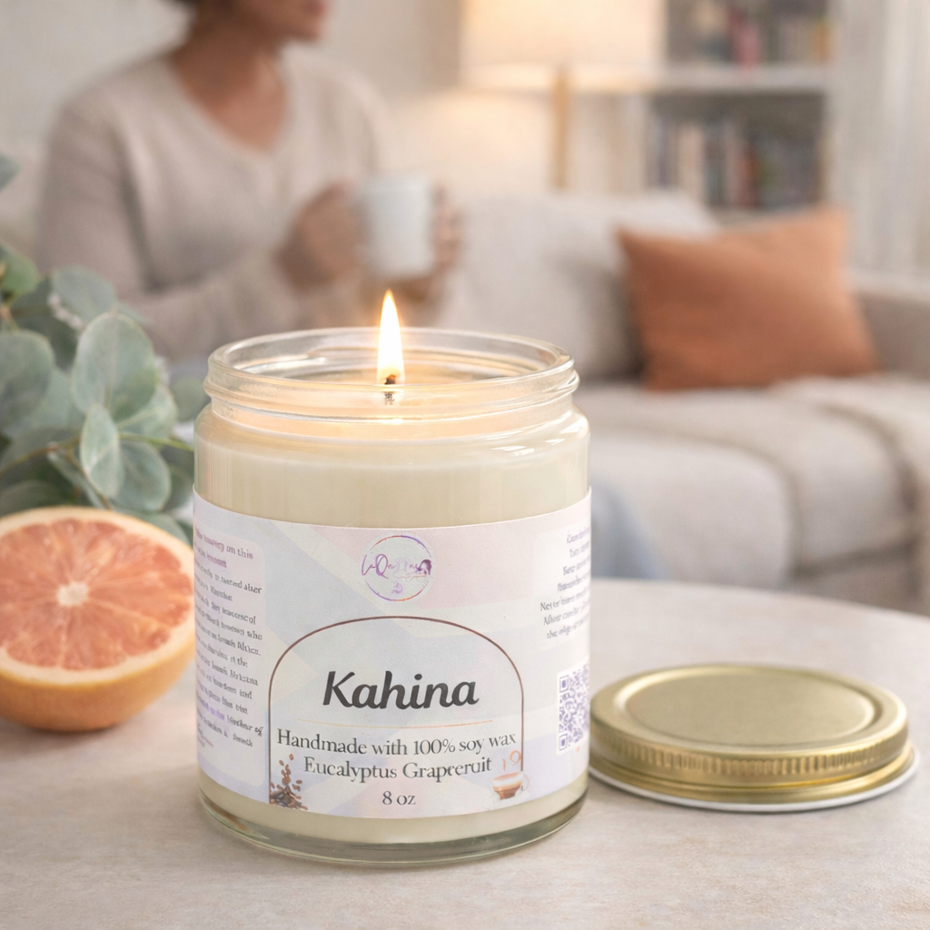Kahina | Bougie Parfumée Eucalyptus Pamplemousse