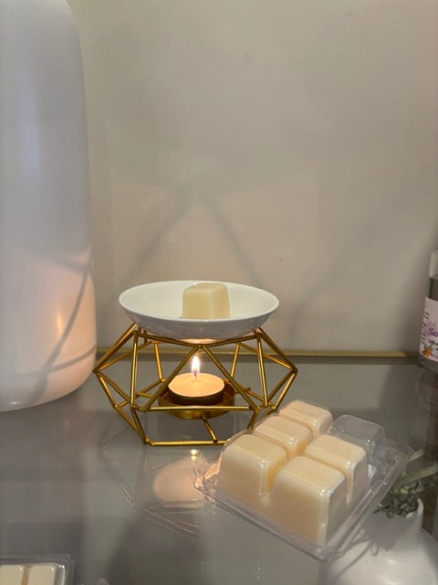 Golden Burner - Elegant Gold Wax Burner and Handmade Candle Melts