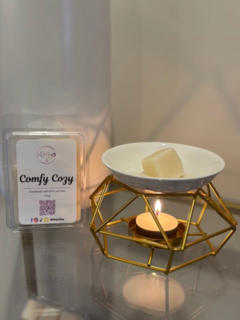 Golden Burner - Elegant Gold Wax Burner and Handmade Candle Melts