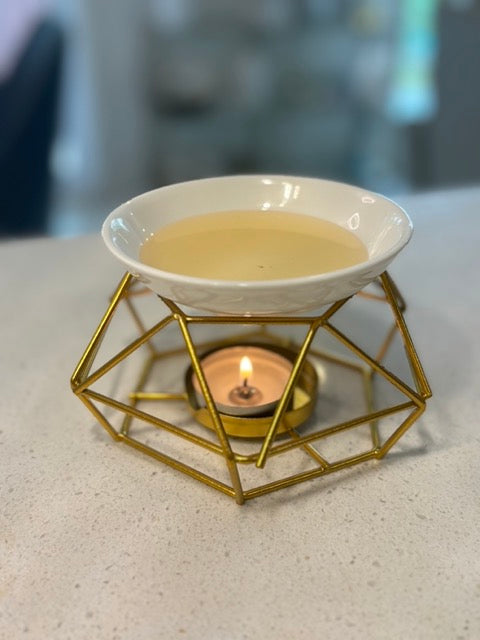 Golden Burner - Elegant Gold Wax Burner and Handmade Candle Melts